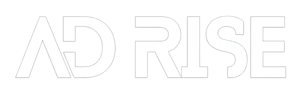 AD Rise direct-response digital marketing hero graphic